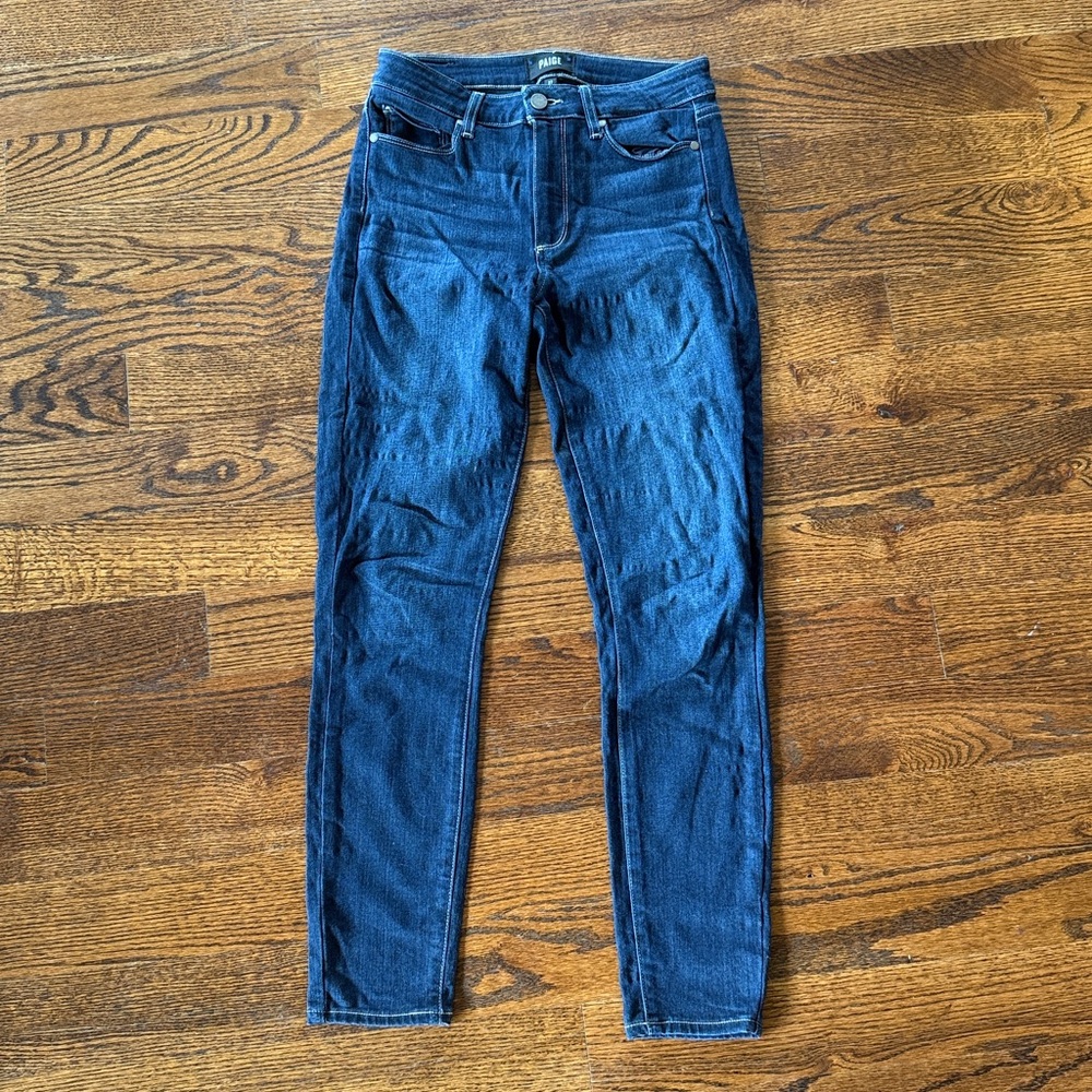 PAIGE Hoxton Dark Blue Denim Jeans